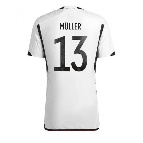 Germany Thomas Muller #13 Replica Home Shirt World Cup 2022 Short Sleeve